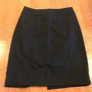 WHBM Perfect Form Black Pencil Skirt